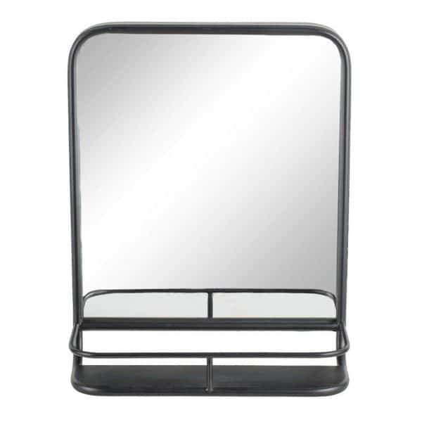 Hildia spejl med hylde i sort fra Lene Bjerre - 40x50 cm