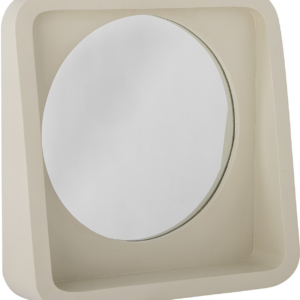 Spejl med hylde Bloomingville Phoebe natur 39,5 x 39,5 x 10 cm